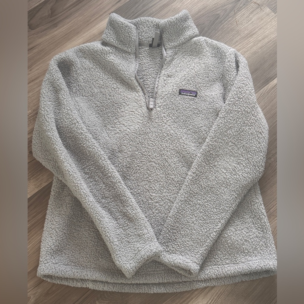 Patagonia 1/4 Zip Fleece Jacket Sz XL Gray